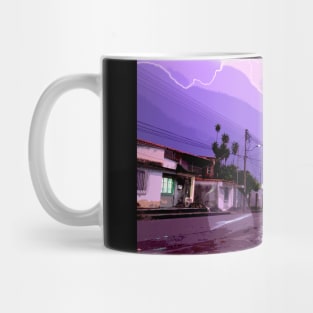 town under storm Mug